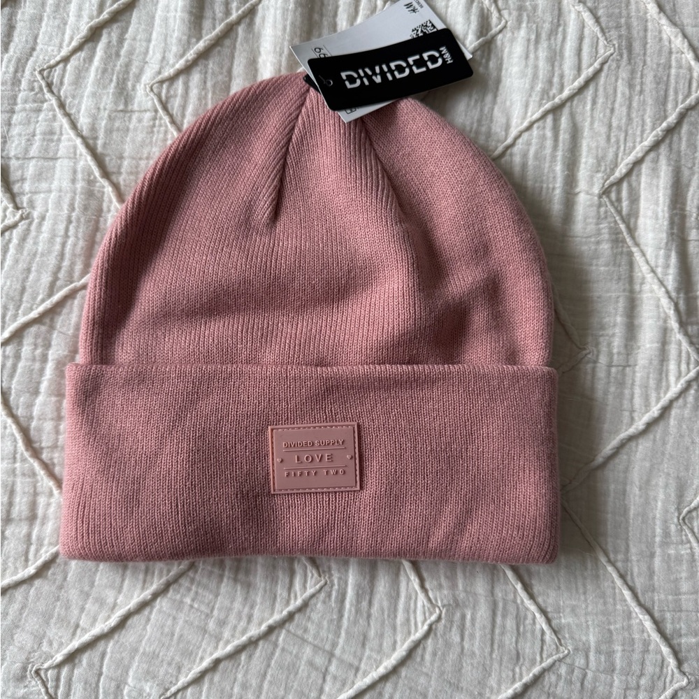 Divided Pink Beanie